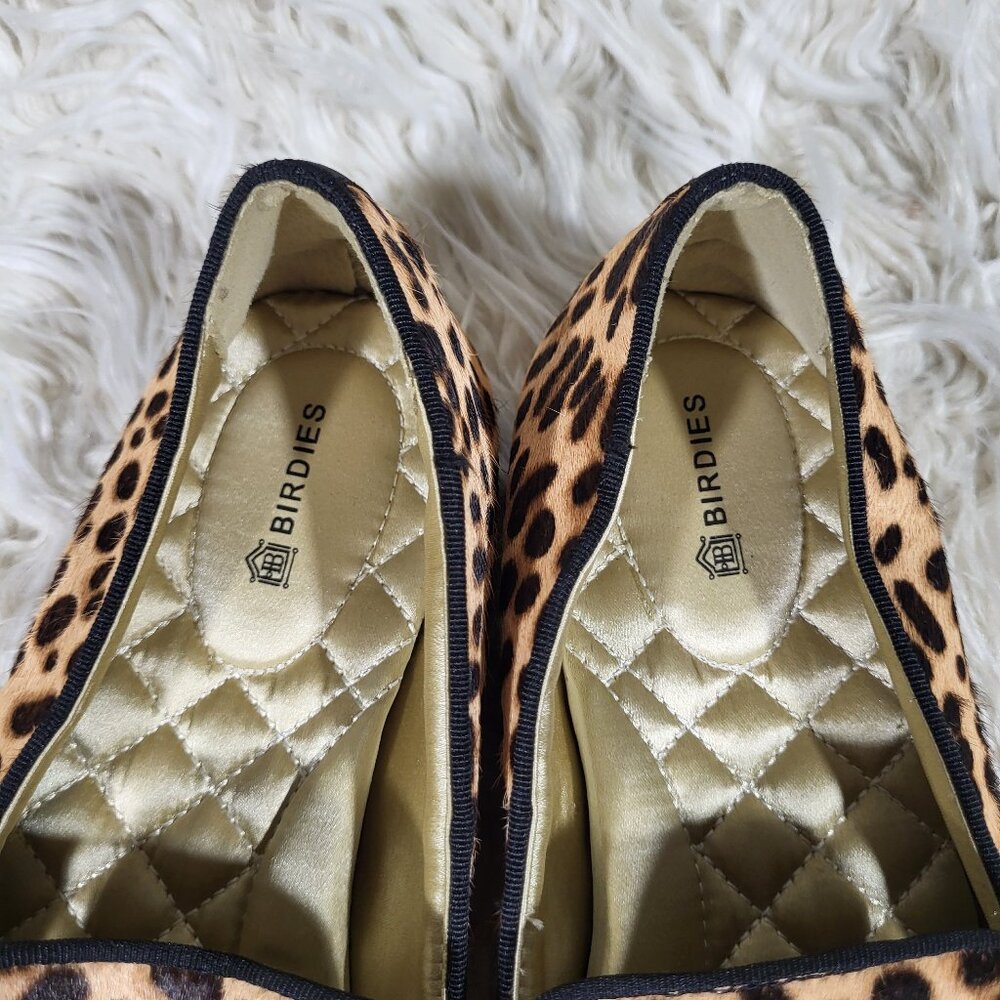Birdies The Starling Cheetah Calf Hair Comfort Flats Leopard Print Size 7.5 - Picture 7 of 10